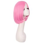 12"/30cm Fashion Unisex Short Straight Wig (Pink) - Image 2