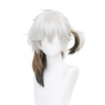 Halloween Anime Role Wig Women  Silver White Gradient Brown Black Long Hair Wigs with Bands for Adult Party Christmas Halloween Comic