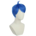 Short Blue Wig Blue Bob Wig Short Layered Wig Synthetic Costume Party Wig - Image 2