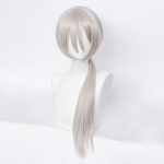 Halloween Silver White Gray Long Straight Synthetic Women's Costume Hair Wigs with Cap Wig for Adult Female Cos Party Comic Christmas - Image 2