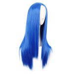 28 Inch/70 cm Women Special Long Straight Synthetic Wig (Bright Blue) - Image 2