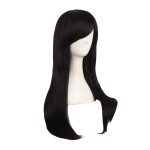 24 Inch/60cm Side Bangs Stylish Long Great Wavy Curly Party Wig(Black) - Image 2