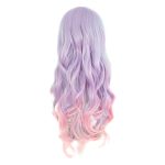 Beautiful Long Wavy Harajuku Style Wig (Light Blue/Light Purple/Pink) - Image 2