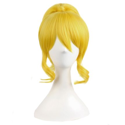 30 cm Wig 26 cm Ponytail Can Be Equipped With Hair Ornaments Wigs (Yellow)