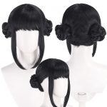 Purple Pink Wig for Women and Girl, Long Lace Hairline Hair Wigs (Black)
