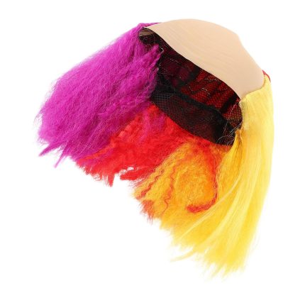 Colorful Costume Wigs for Halloween Party and , Multi-colored Synthetic Dress up Wigs for Men, Women, and Performers, Festival and Bar Event Hair Accessories