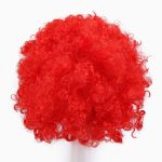 35cm Fashion Holiday Fluffy Funny Show Clown Wig (Red) - Image 2