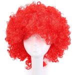 35cm Fashion Holiday Fluffy Funny Show Clown Wig (Red)