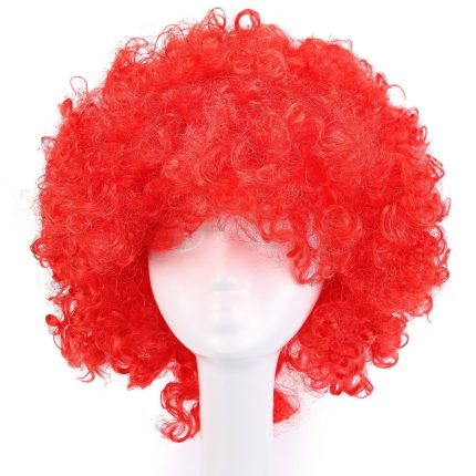 35cm Fashion Holiday Fluffy Funny Show Clown Wig (Red)